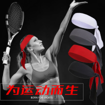 Tie-up tennis hair band Street outdoor sports fitness mens and womens headscarves Pirate sweat-inducing headband Sweat-absorbing headscarves