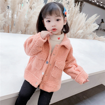 Girl coat autumn winter clothing 2020 new childrens foreign style female baby casual plus velvet padded girl winter coat