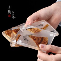 Resin tea pad saucer cup mat Japanese kung fu set tea making tools tea insulation pad household tea set accessories