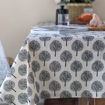 Japanese plain tablecloth cloth fabric printing coffee table Chinese table tablecloth shoe cabinet cloth Nordic style student dormitory