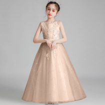 Girl big boy birthday evening dress Princess dress puffy yarn foreign spring and summer Big boy 170 piano performance dress