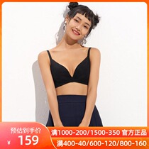 Members buy love beautiful underwear without steel ring small chest gather big bow 3 4 thin cup bra IM17AXZ1