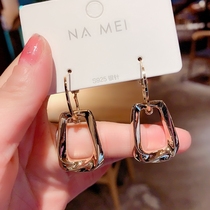 Face big suitable earring temperament high-grade atmospheric round face decoration Net Red fashion thin face thin exaggerated ear ornaments