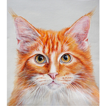 Wang Yuwei kitty living-room dining room restaurant decoration painting collection Realistic Animals