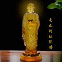 Zen Yue Buddhist Art Ancient Law Liuli Lushan Donglin Great Buddha Sticker True Gold Nam No Amitabha Buddha Standing Portrait Ornament