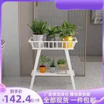 Right Giant Indoor Flower Shelf Living Room Balcony Shelve home Multi-meat green-flower Flower Pot shelf Balcony Multilayer Shelve