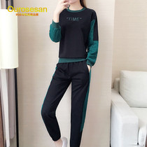 OURROSESAN light luxury brand 2020 new fashion Korean loose plus velvet thickened leisure sports two-piece suit