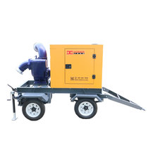 Dongming DONNIN Mobile convenient and unclogged Sewerage self-priming pumps diesel powered mobile pump vehicles DMD80LE