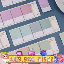 Creative Morandi color simple post-it notes combination set can tear note paper N times Post students with sticky