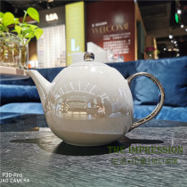 Spot British LSA Palazzo BVLGARI Pearl white ceramic Teapot English afternoon tea set gift box