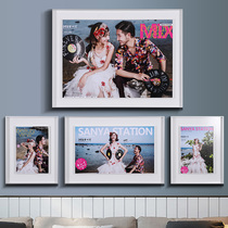 Wedding photo photo frame custom wash photo plus made into hanging wall creative photo mix to figure out the wedding photo magnify