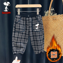 History Nube Boy Dress 2021 New Children Plaid Casual Pants Boy Girl Tide Card Spring Autumn Money baby long pants