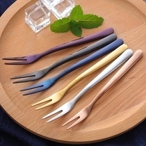 304 Stainless Steel Fruit Fork Western Food Fork European Creative Mooncake Fork Fruit Spam Dim Sum