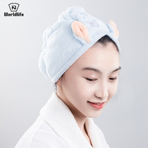 Japanese long dry hair hat female super absorbent quick-drying bag headscarf wipe hair towel special thick shower cap