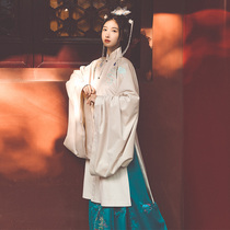 Chi Xia: Song Hanke original improvement Hanfu Ming system standing collar long cloak horse face skirt five meters set female Hanfu suit