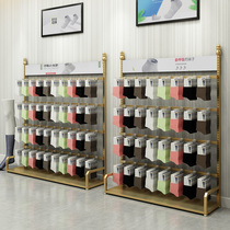 Socks display rack Wrought iron shelf Gloves jewelry display cabinet Wall floor-to-ceiling adjustable underwear underwear shelf