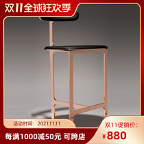 Bar chair modern simple high stool fashion creative bar chair iron bar chair iron bar stool milk tea shop Leisure bar chair