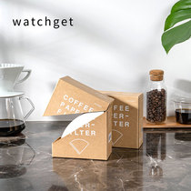 watchget coffee filter paper cone filter paper hand punch v60 filter cup drip paper 100 pieces with storage box