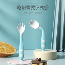 Childrens spoon to eat spoon and fork spoon to train newborn baby to eat spoon silicone spoon