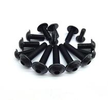 10 9 level large flat head with pad black round screw GB7380 2 socket pad round Cup M4M5M6M8M10