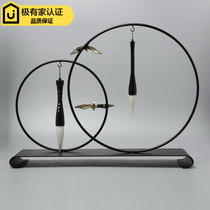 Modern new Chinese study brush ornaments home living room porch decoration hotel model room soft decorations