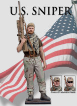 90MM Resin Soldier American Sniper 16157