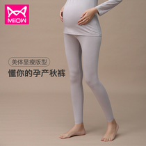 Cat people pregnant women autumn pants Late pregnancy pants line pants Autumn and winter warm pants wear large size base pajamas spring and autumn models