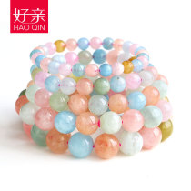 Natural Crystal Color Morgan Single Ring Bracelet Womens Handstring Transferring Wangfu Sweet Japanese and Korean
