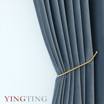 Essen Essen haze Blue light luxury Modern American retro German lint thickened shading velvet custom curtains