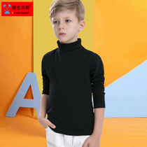 CUHK boy long sleeve t-shirt spring autumn Korean version tide 2022 new children high collar compassionate hit undershirt 12-15 years old