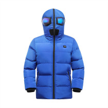 Hot cotton clothes charging men and women children cold cotton clothes Altman electric heating intelligent warm ski clothes hooded jacket