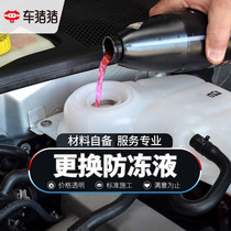 Car pig pig replacement antifreeze red green engine coolant tank cleaning National general to the store service