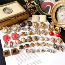 Overseas Antique Jewelry Vintage Earrings 100 Hitch Elegant European And European Summer Trendy Retro Ear Clip O2