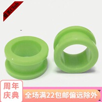 Puncture earrings Hypoallergenic UV acrylic green Hollow pulley ear expander Ear expander 2-16mm