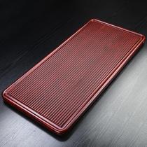 Bakelite tea tray solid wood whole tea table simple household living room tray Japanese bamboo drainage ebony rosewood