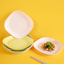 PAMPAS 6-pack plates Household creative breakfast plate set Food grade plate Plastic square small plate