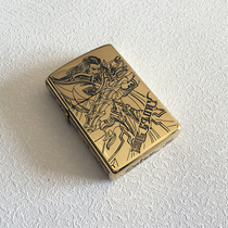 The leaders new CHIEF pure copper shell brass liner windproof kerosene lighter glory etching machine