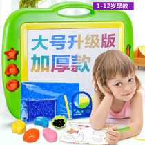 Large childrens writing board color magnetic drawing board baby early education drawing board set toy 1-2-3-5-7 years old