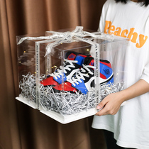 Gift box Gift box for shoes Ritual Sensation Delicate Gift Box Transparent Packaging Box Send Boyfriend Sneakers