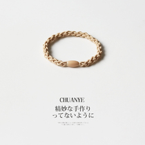 Kawano basic model preparation head rope 2021 New Net Red simple hair rope Japanese and Korean thick leather band women tie head Hairband