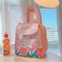 Ins style childrens lunch box bag insulation bowl bag primary school special lunch box bag small carry bag lunch bag lunch bag