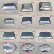 Stamped top cover 5cm iron pipe cover wrought iron hot dip galvanized 100mm square pipe column galvanized steel column cap