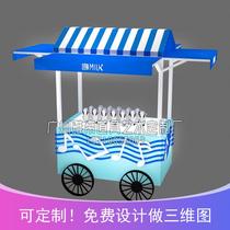 Spring Mall Active Snack Car Milk Cold Drink Car Ice Cream Truck Outdoor Action Vending Caravan Order to do Decorative Floats
