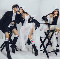 Brigade props director chair black Sanya beach wedding dress outer photographer stool photographer chair