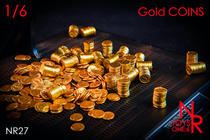 NRTOYS 1 6 gold coin accessories bag NR27 loose piece model tonic