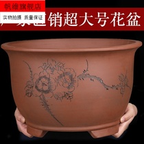  Purple Sand Flower Pot ceramic Large clear cabin extra-large green radish flower pot Multi-meat Vegetable Pot monarch Flower Pot special price Package