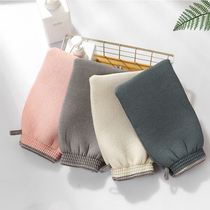 Glove double-sided bath towel bath towel adult bath rub back back bath mezzanine sponge lanyard bath towel