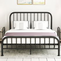 Nordic Wrought iron bed Double bed Small apartment single iron bed Modern simple Wrought iron shelf bed European Princess bed frame