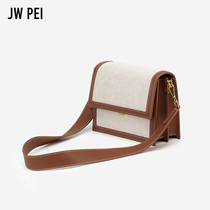 JW PEI square bag womens fashion bag Mini Flap canvas bag Womens shoulder bag Womens small bag oblique cross 104