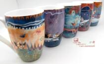 Foreign trade boutique mug conventional American mug Goebel series Arabic fairy tale Moon Cat